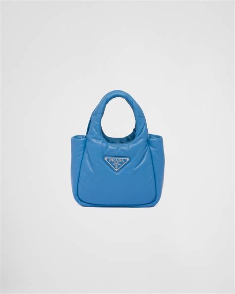 contrast travel bag prada blue|Light Blue Small Padded Prada Soft Nappa.